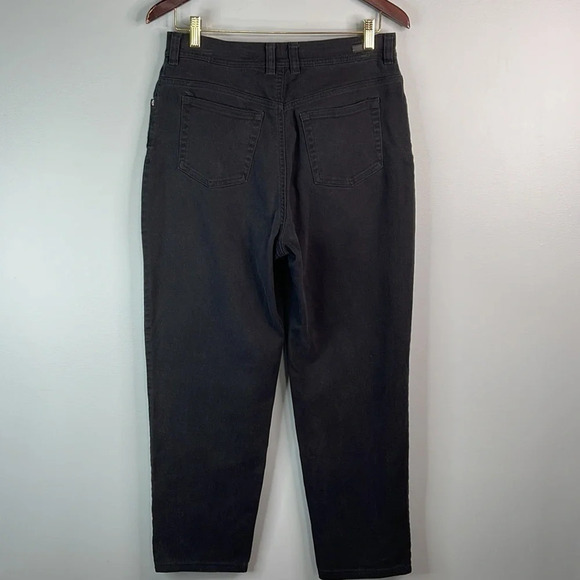 VINTAGE Super High Waisted Black Jeans Mom Black Denim Gloria Vanderbilt 31 - Picture 7 of 14